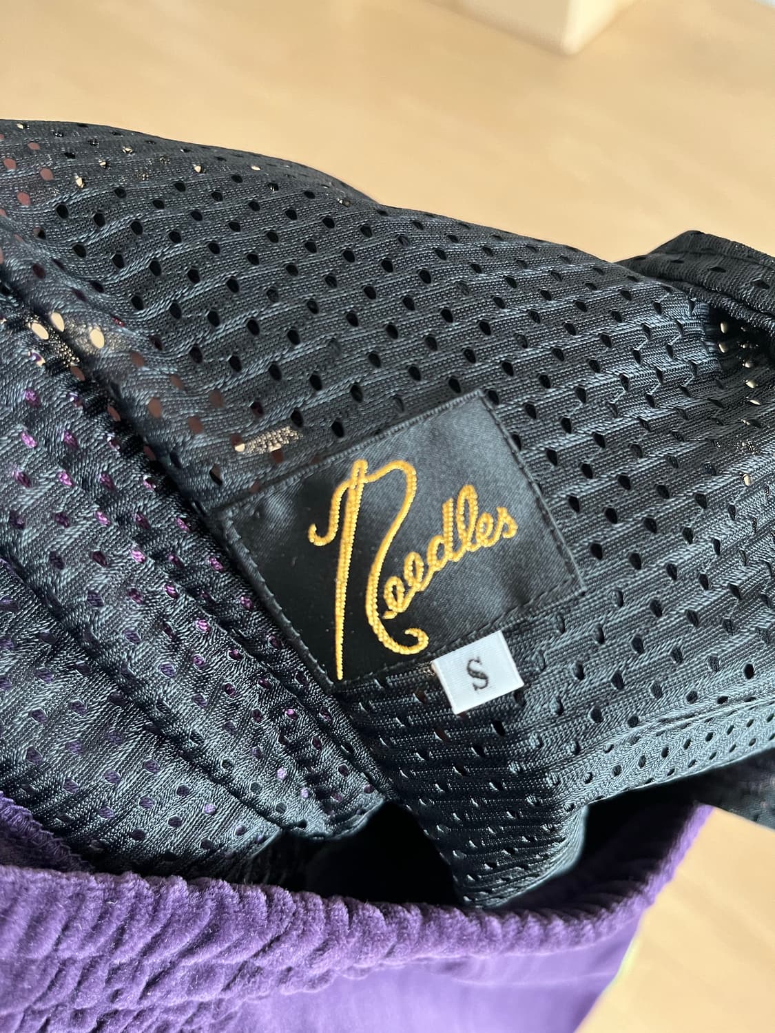 니들스 벨루어 트랙팬츠 네로우 퍼플/그린  상품이미지4