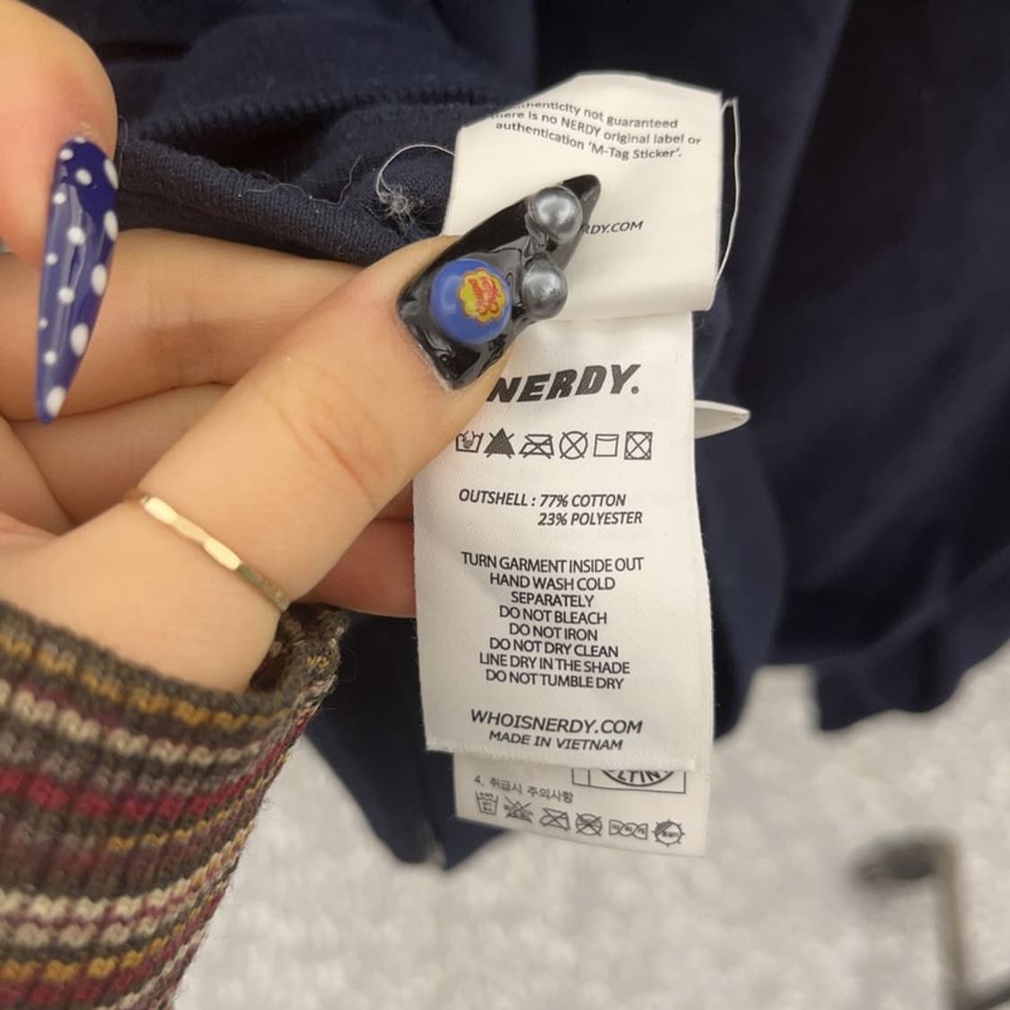 널디 올드스쿨 레트로 00's 벨벳 집업 M C08762 상품이미지7