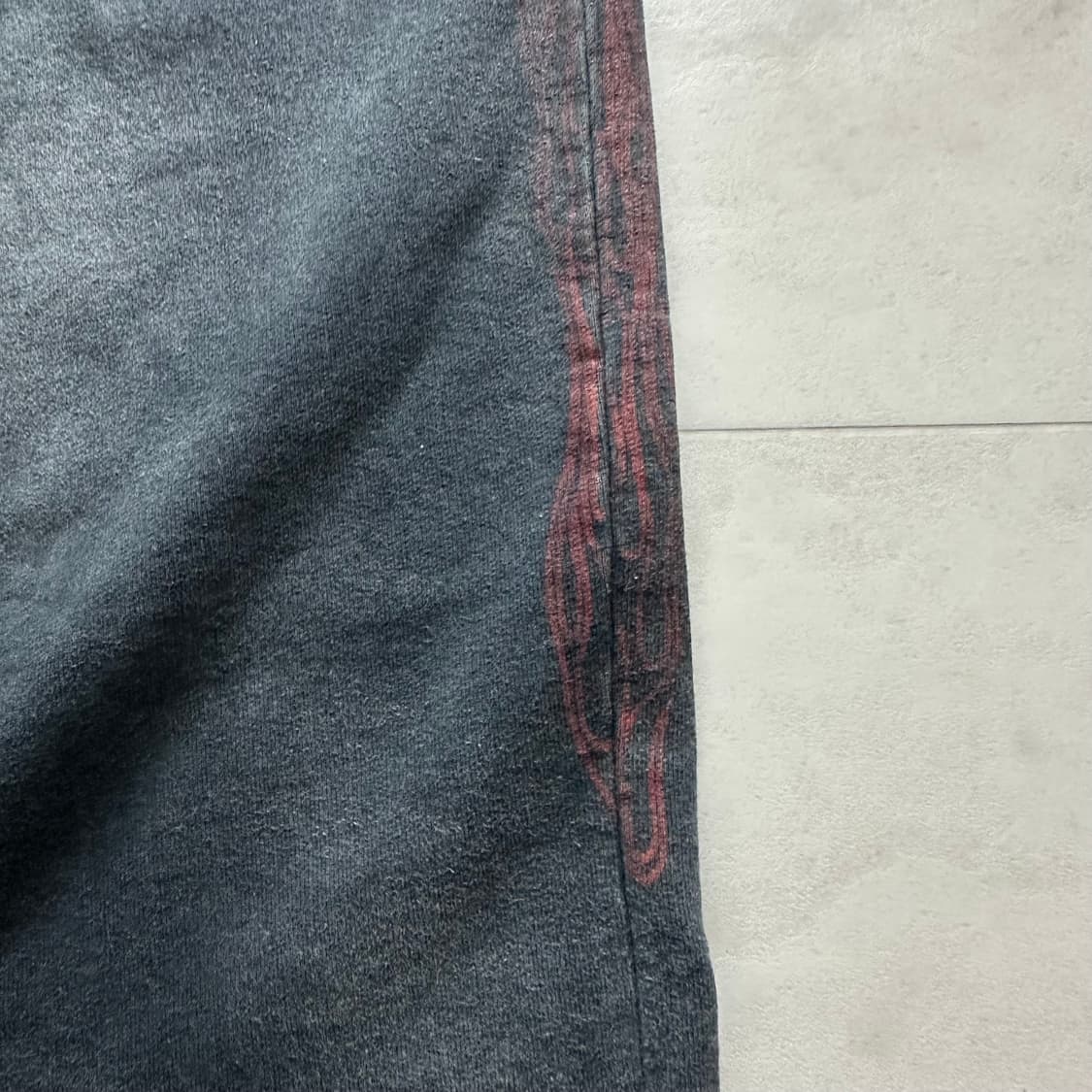 카미야 24fw 워시드 플레임프린트 스웻팬츠 상품이미지4