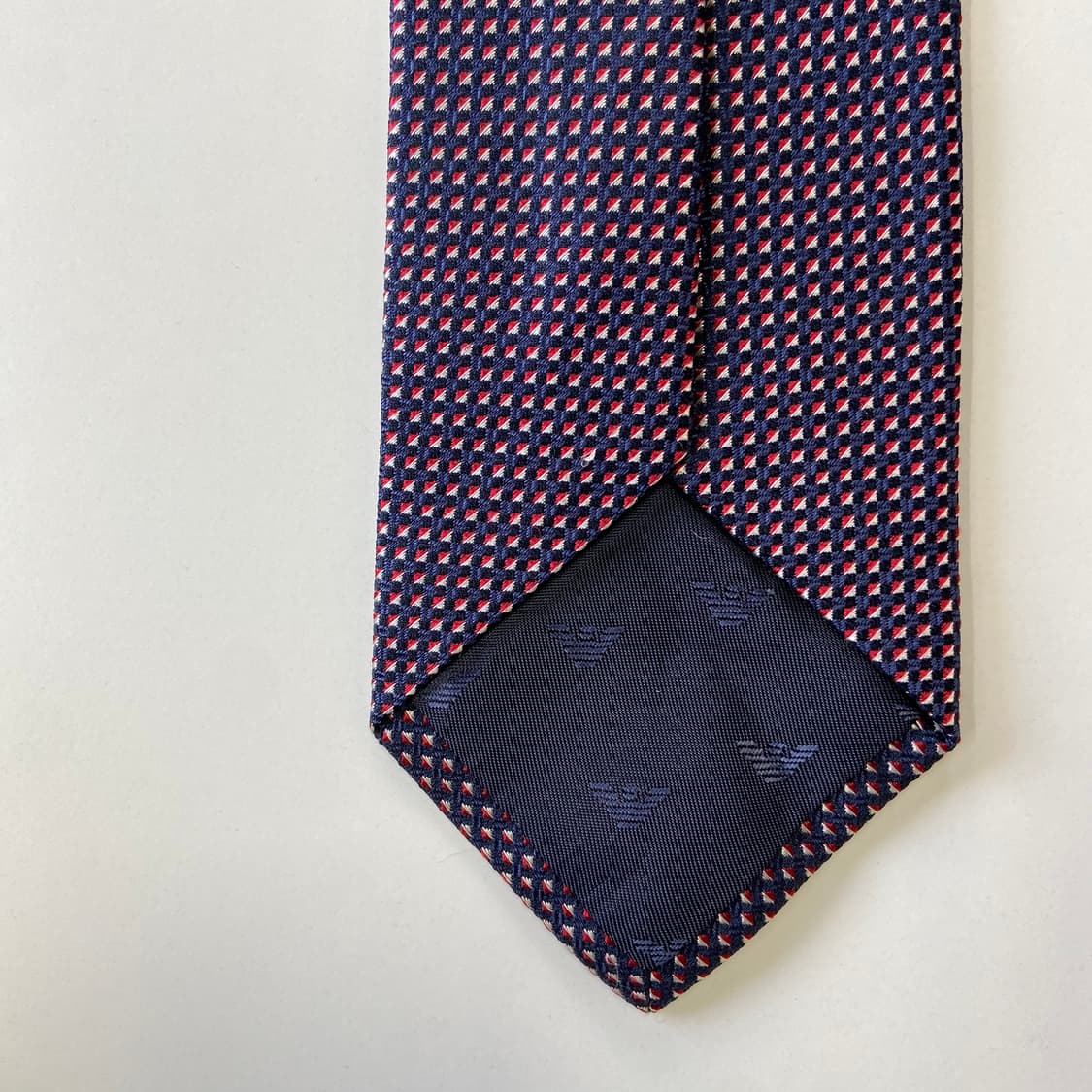 엠포리오 알마니 신형라벨 명품 정품 넥타이(ARMANI) 7.4cm 상품이미지7