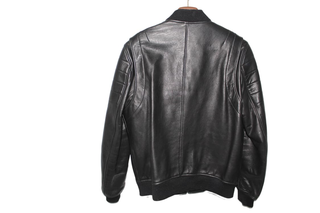 2000s JAPAN 램스킨 레더 싱글 집업 자켓 상품이미지8
