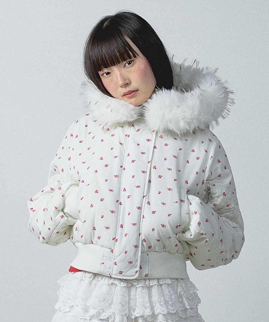 유희 flower ma-1 퍼후드점퍼 상품이미지3