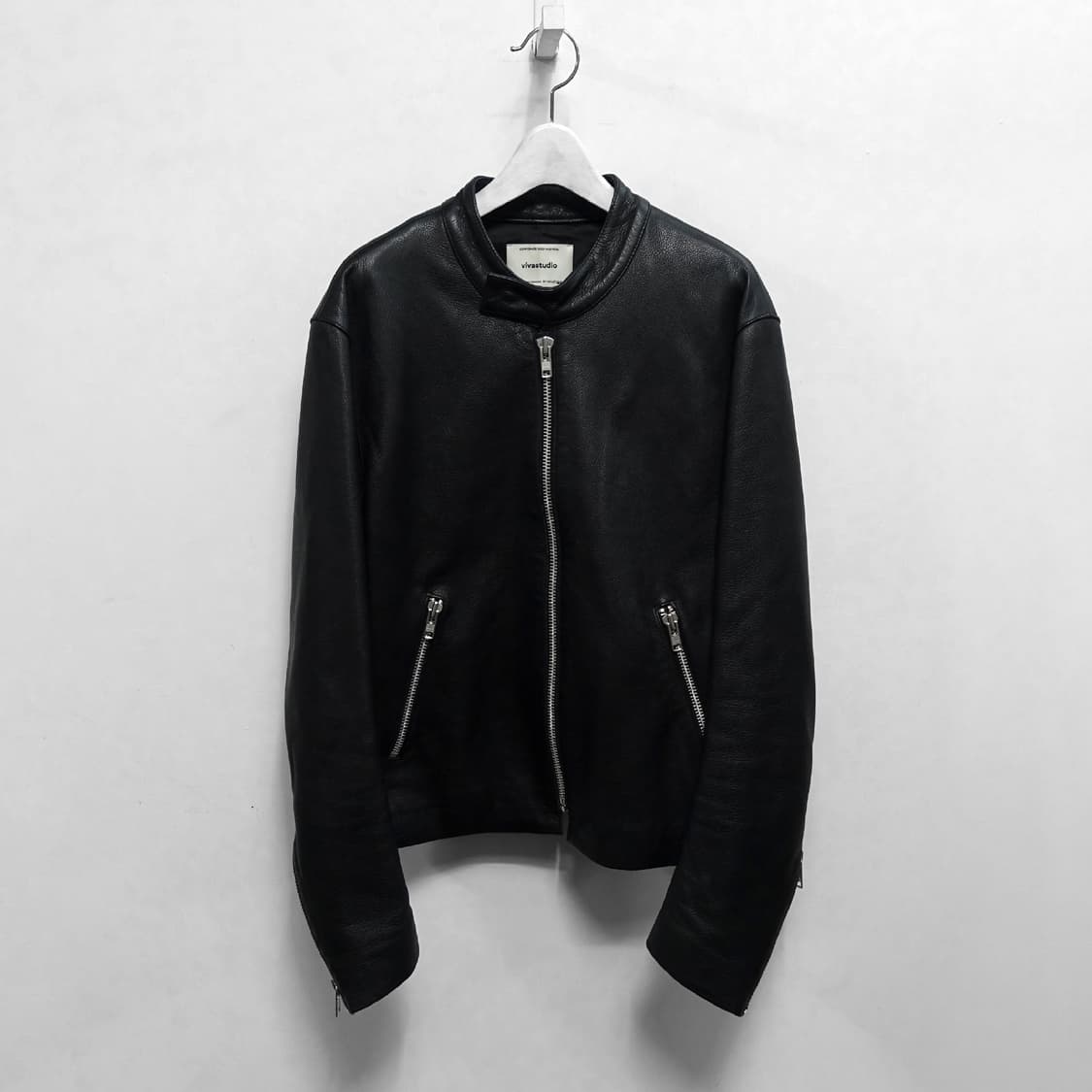 VIVASTUDIO 비바스튜디오 섀도우라이더스 카우 나파 레더 라이더자켓 상품이미지3