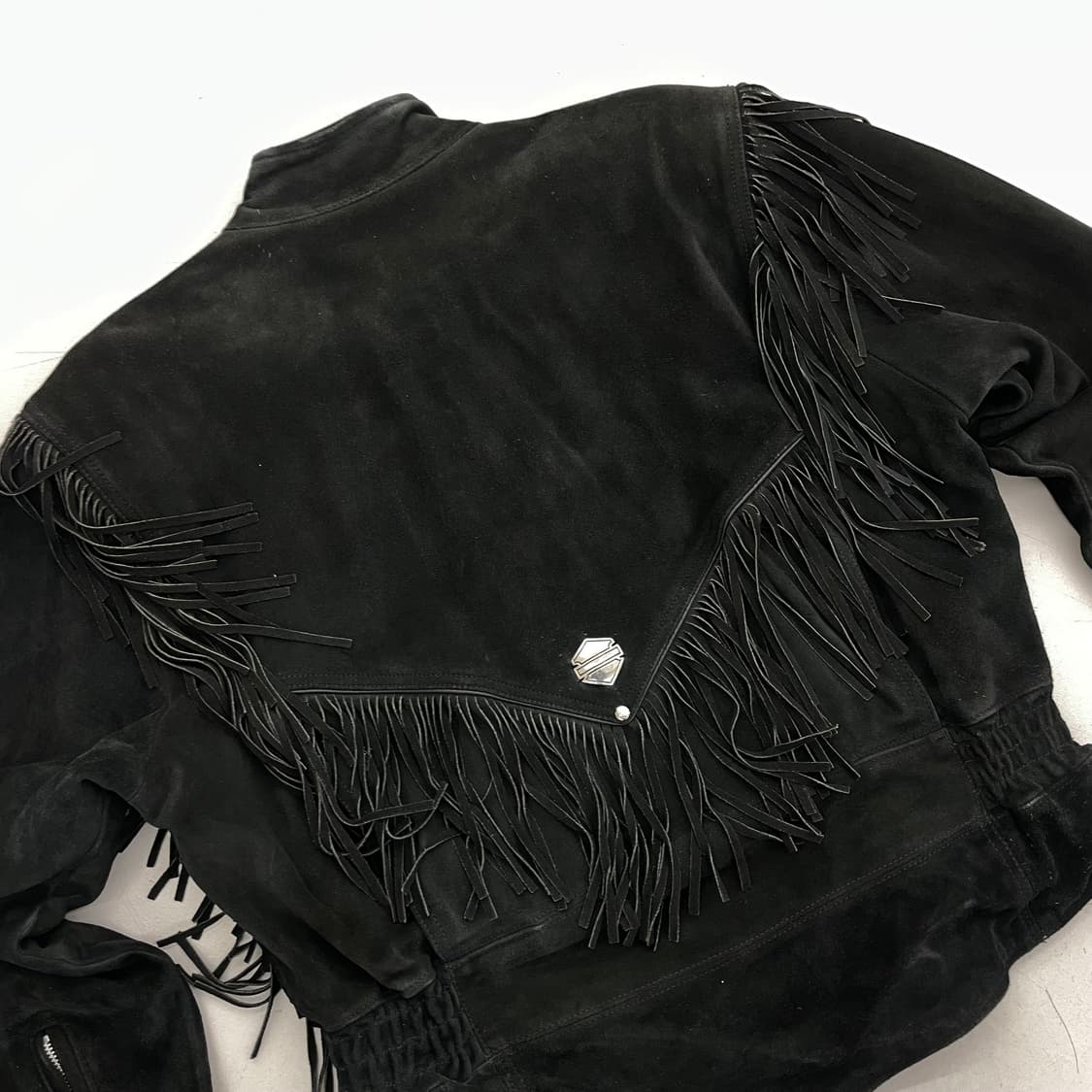 할리데이비슨 90s 프린지 에스닉 스웨이드 리얼레더 가죽자켓  상품이미지4