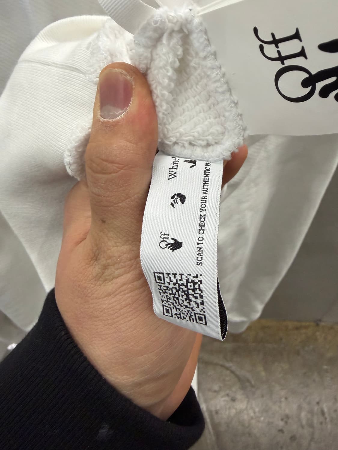 Off-White 남성 후드티 L 화이트 상품이미지7