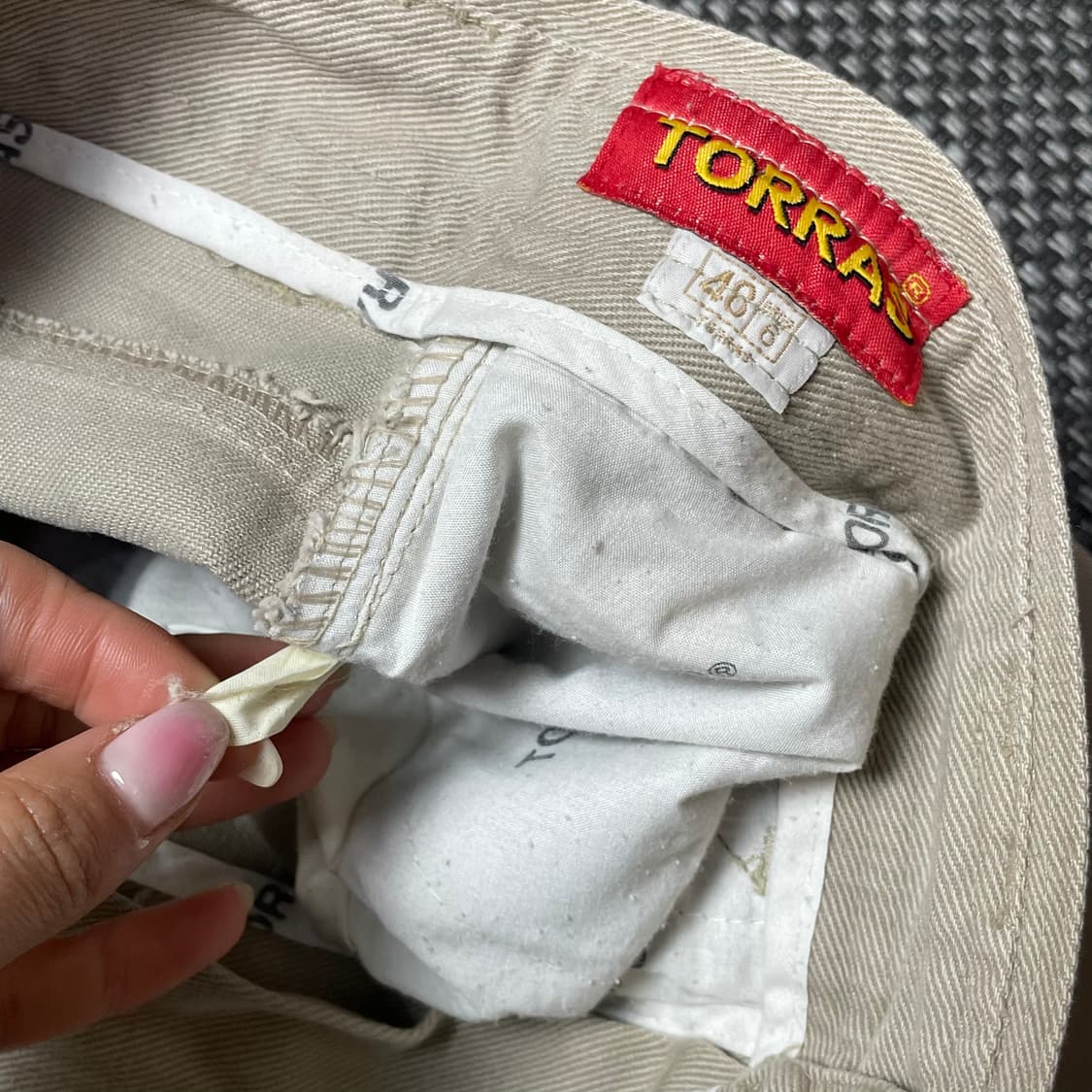 (31) 토라스 스페인 빈티지 베이지 코튼팬츠 상품이미지6