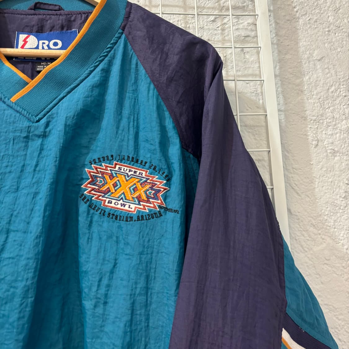 90s 프로 플레이어 올드스쿨 빈티지 슈퍼볼 웜업 M 상품이미지5