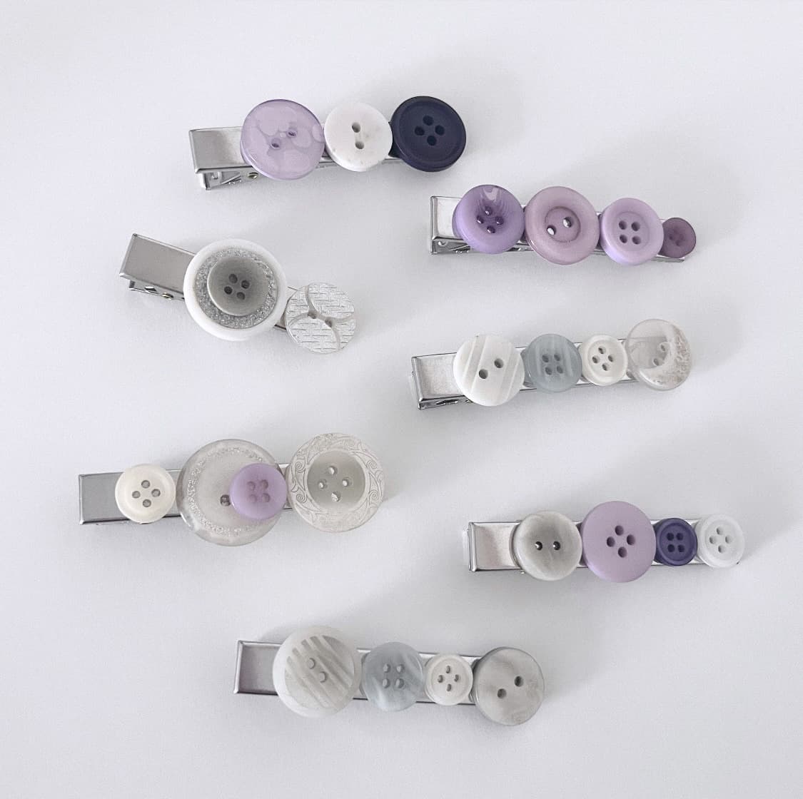 One&Only Button Hair-pin 단추 헤어핀 상품이미지1