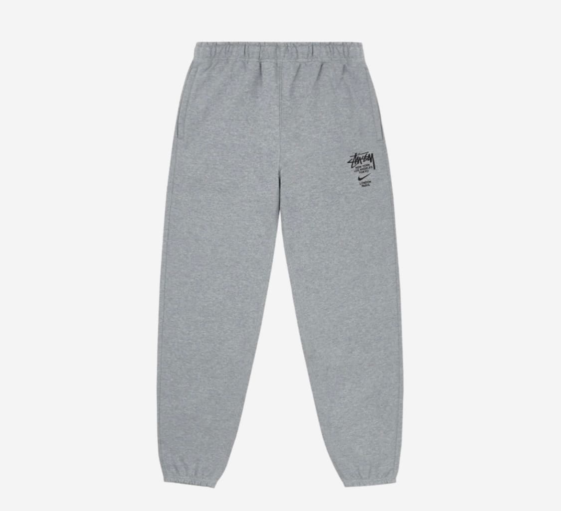 [S] 나이키 × 스투시 NRG ZR 플리스 팬츠 헤더 그레이 상품이미지5