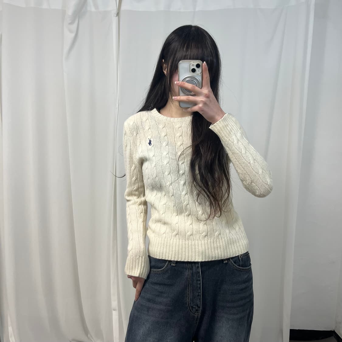 Polo Ralph Lauren Ivory Cable Knit 상품이미지1