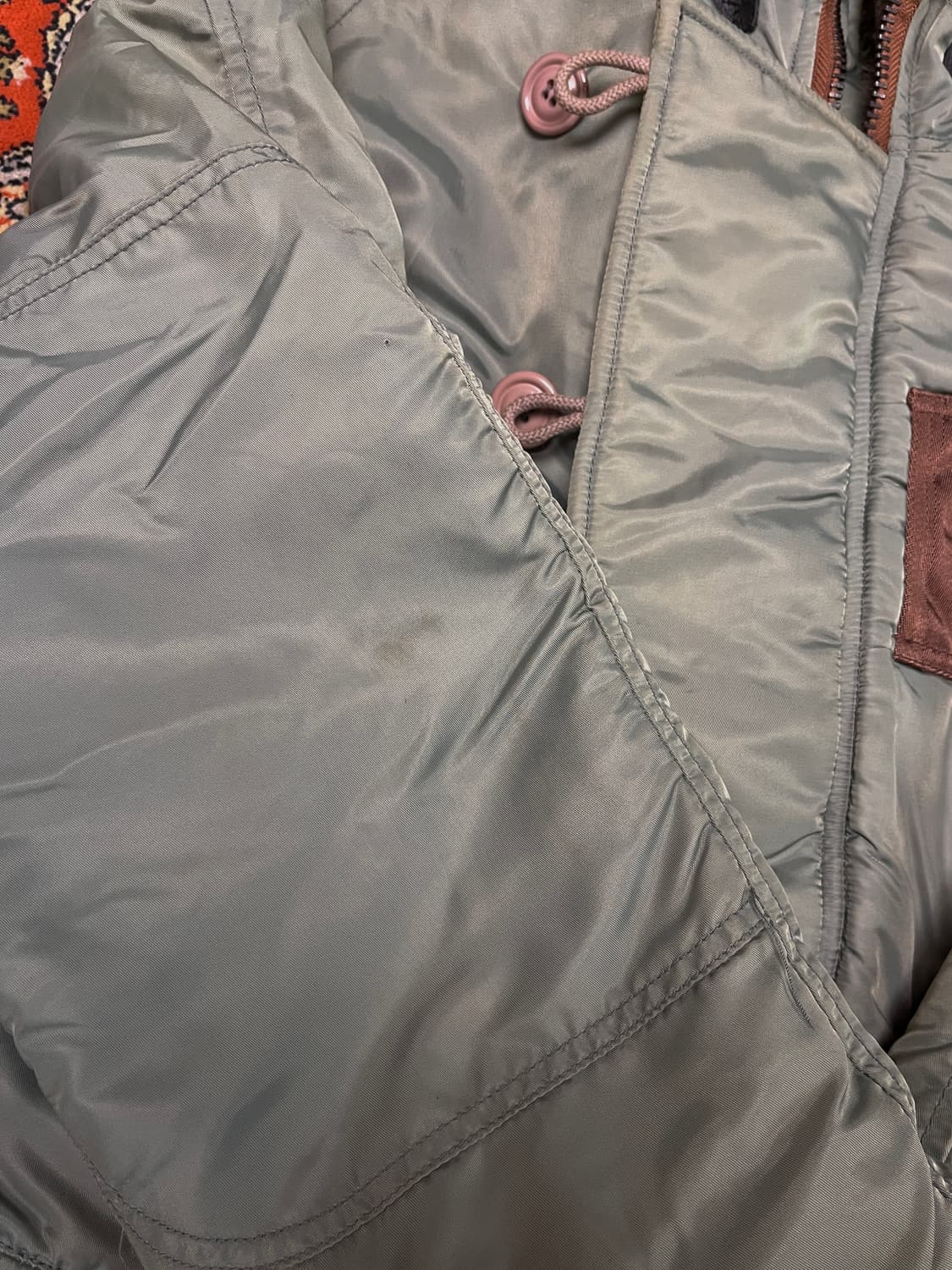 [L] Hope N-3B 빈티지 야상 파카 세이지 그린 상품이미지6