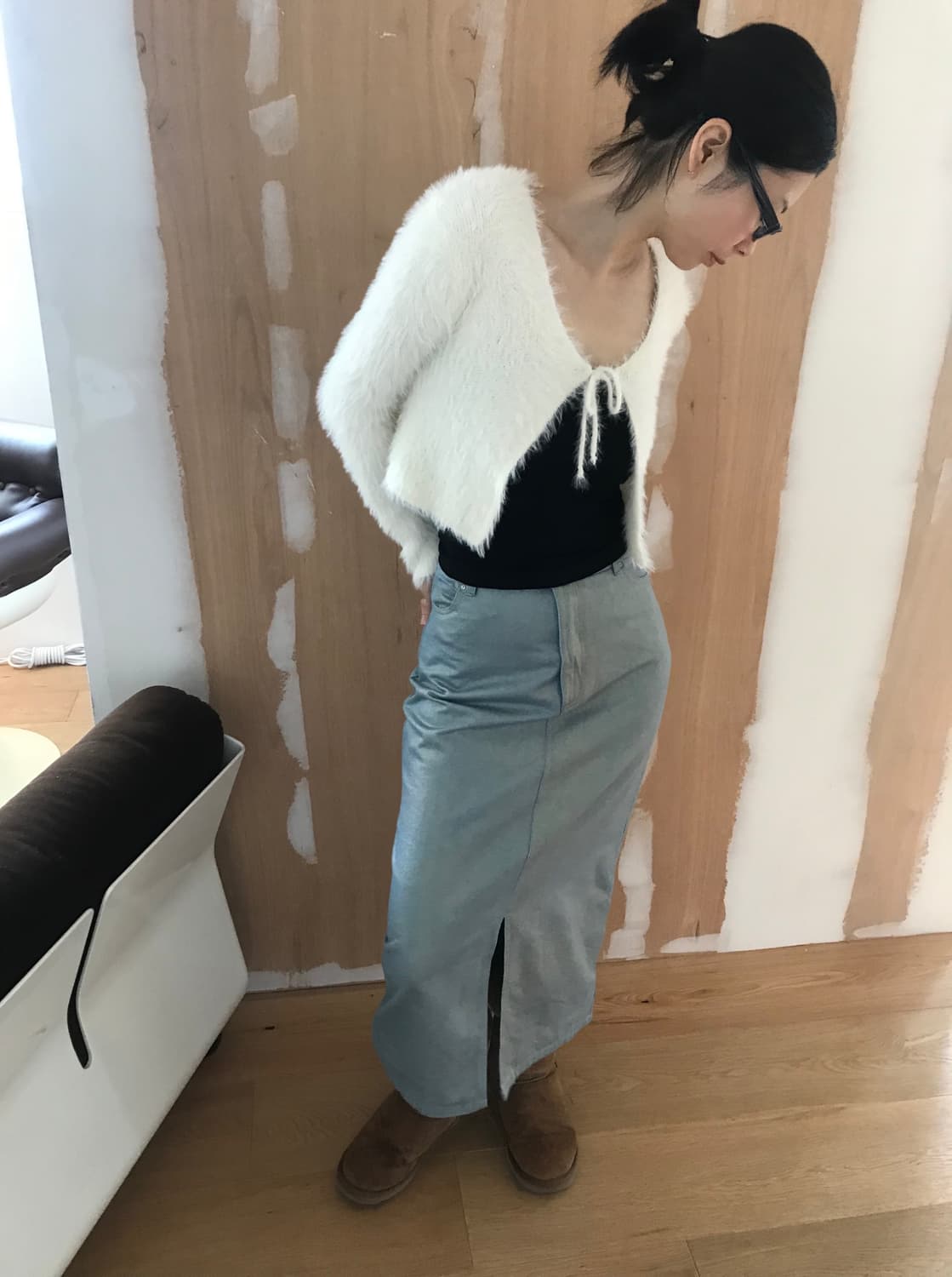 vintage ribbon knit cardigan 상품이미지3