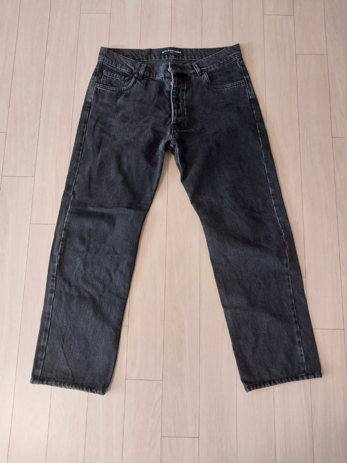 발렌시아가 블랙 흑청 데님 팬츠 청바지 상품이미지1