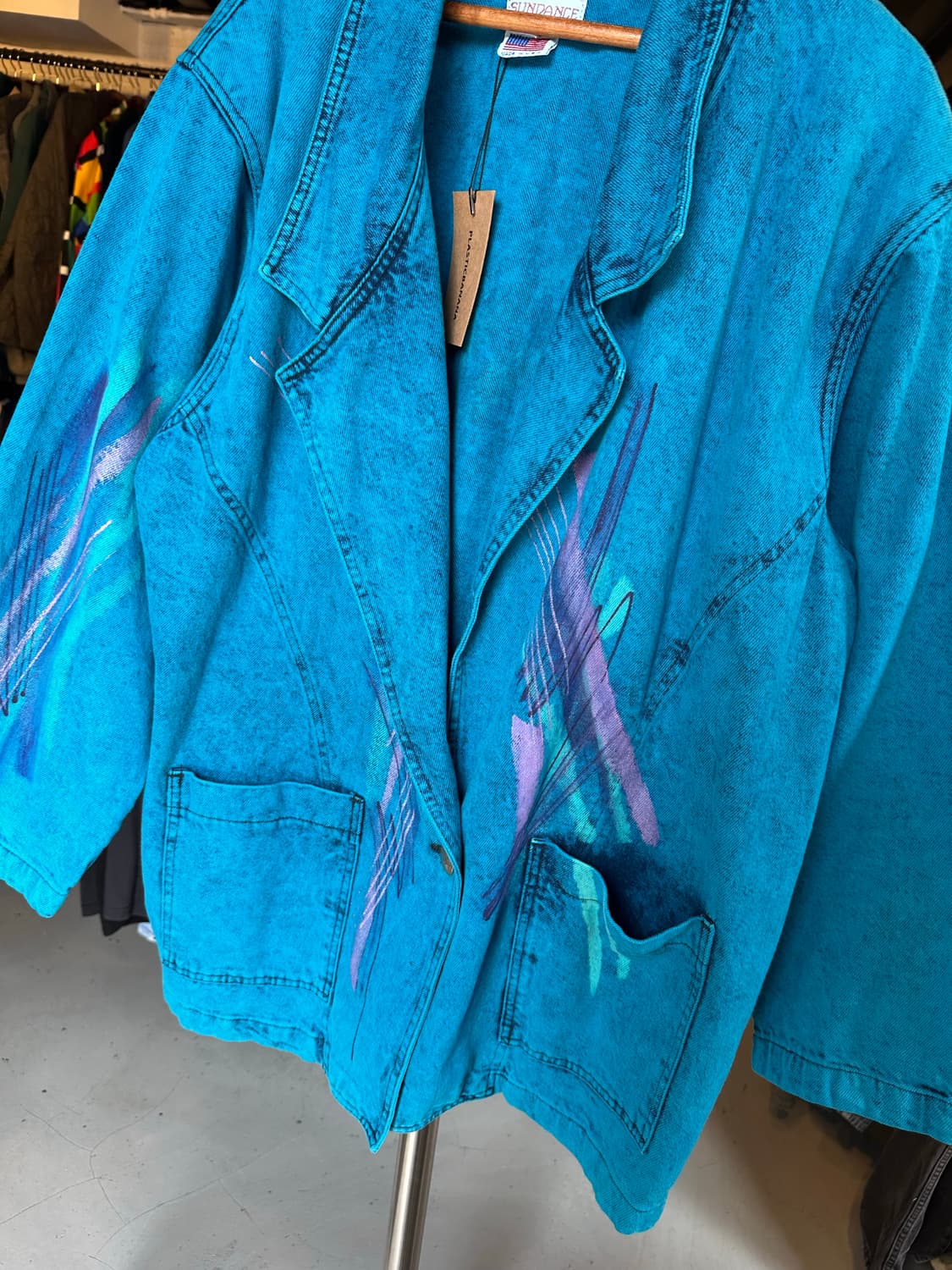 90s 에스닉 히피 코튼 가운 코트 made in usa 상품이미지4