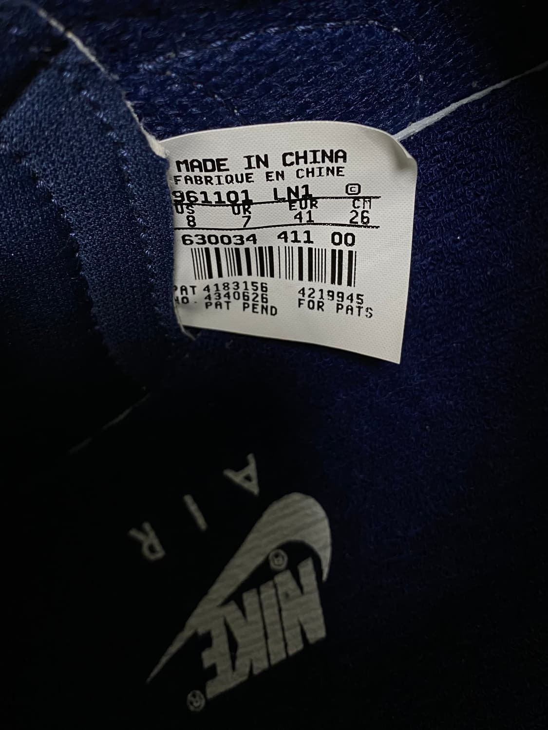 1996년 NIKE AIR FORCE 1 HIGH SC OG  상품이미지8