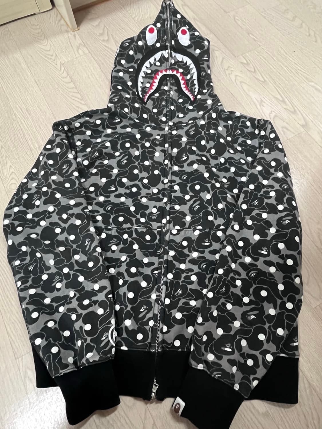 XL 베이프 도트 샤크 후드집업 상품이미지2