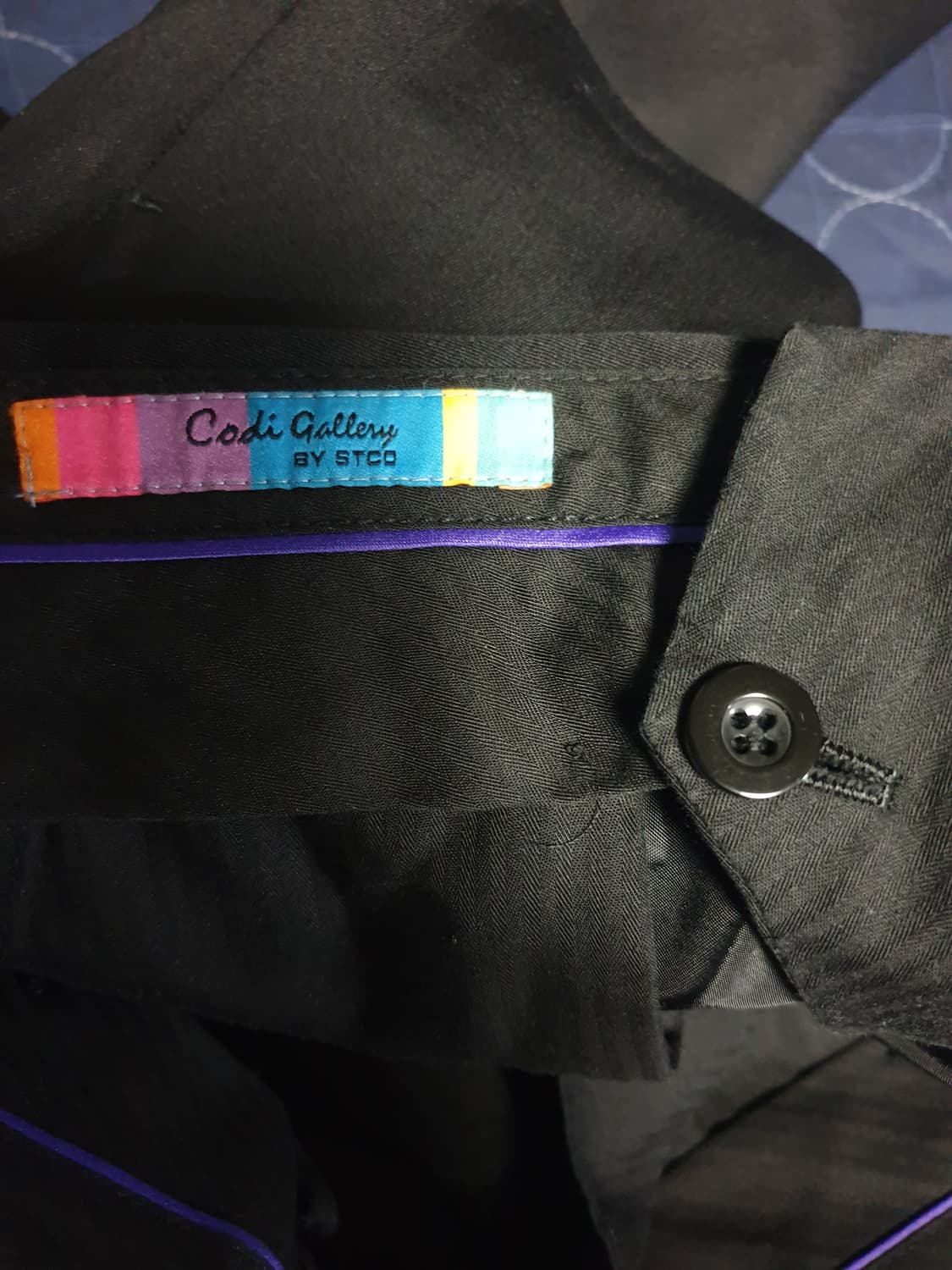 STCO by 코디갤러리 피크트라펠 클래식 원버튼 수트셋업 블랙 상품이미지8