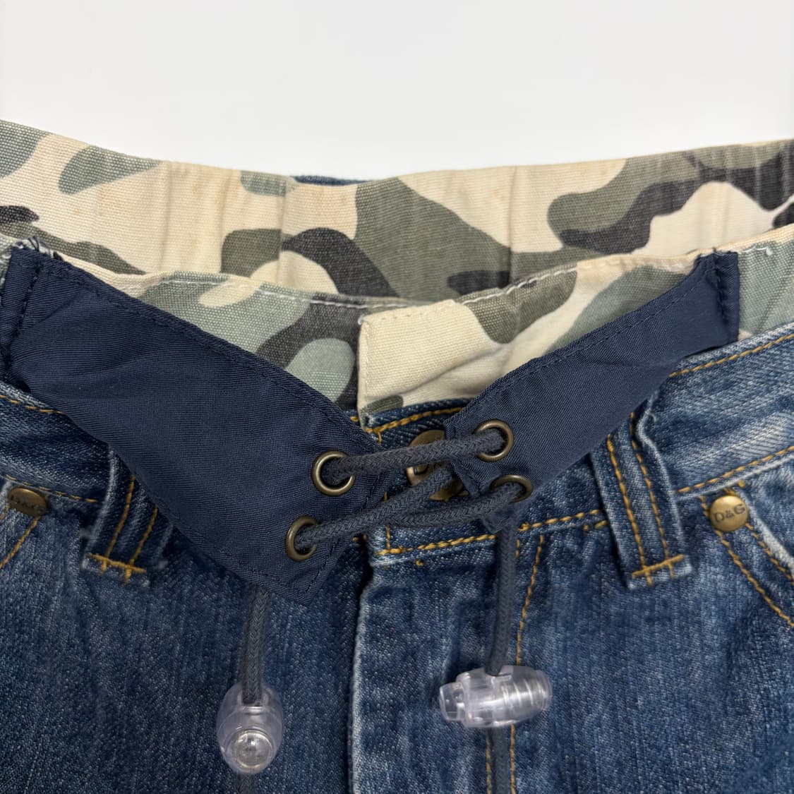 돌체앤가바나 레이어드 데님 반바지 팬츠 상품이미지3