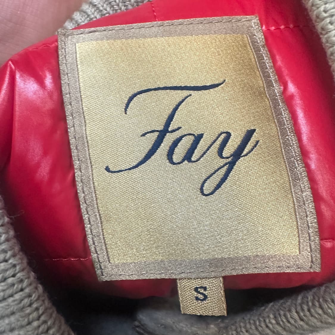 Fay 2014FW 레더스타디움자켓 S 상품이미지5