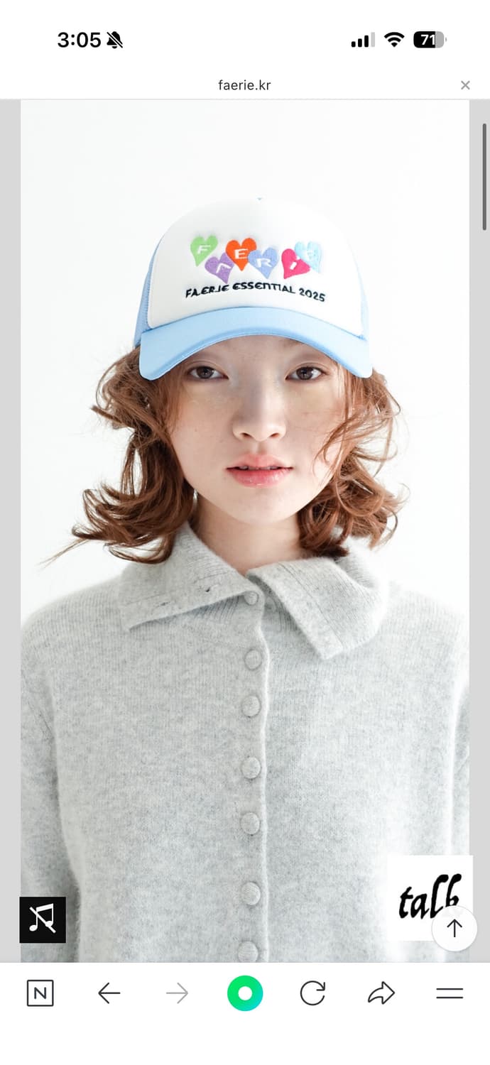 샵페어리 fa.er.ie ❦ trucker cap 트럭커 모자  상품이미지2