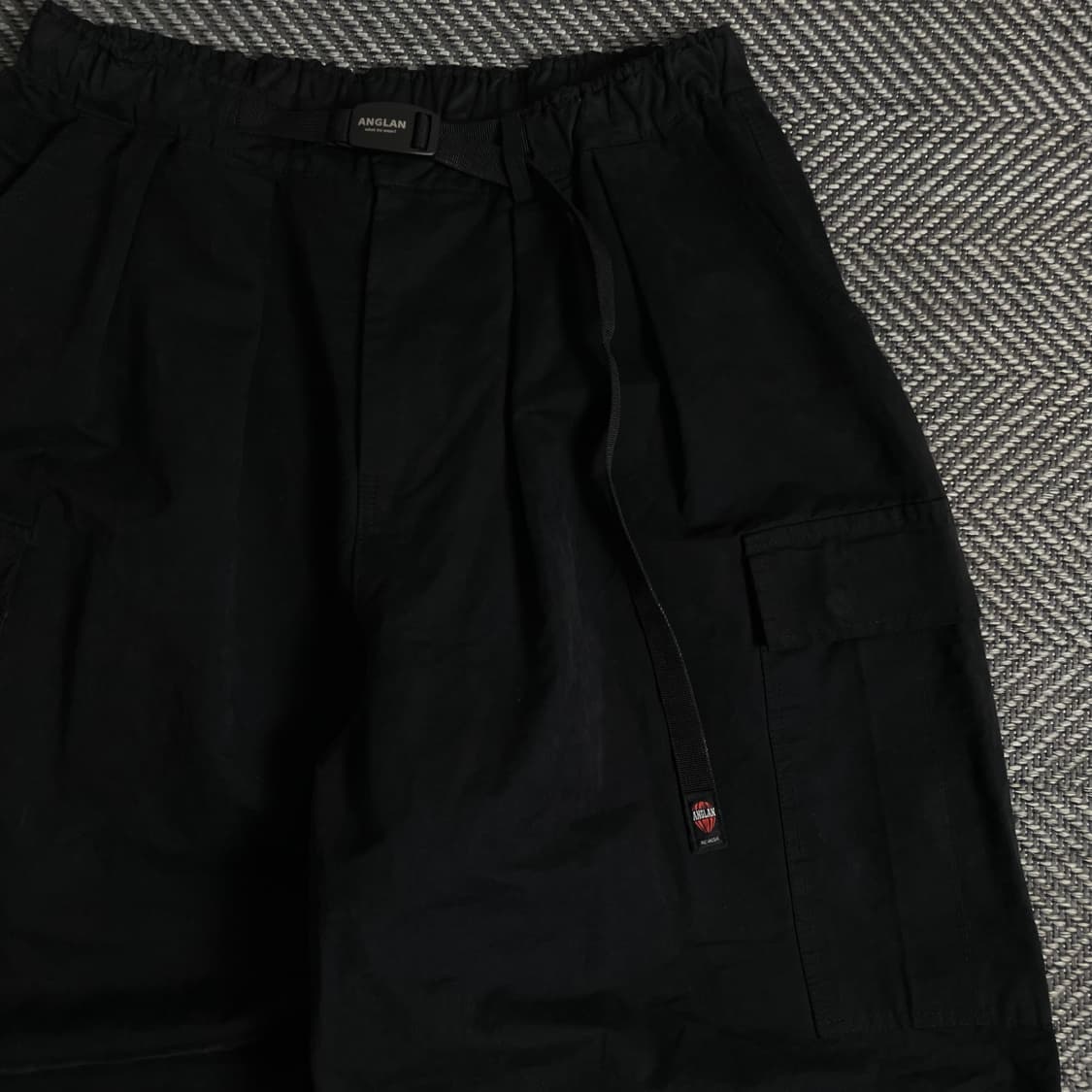 앵글런 벨티드 벌룬핏 퍼티그 팬츠 블랙y 3203 상품이미지4