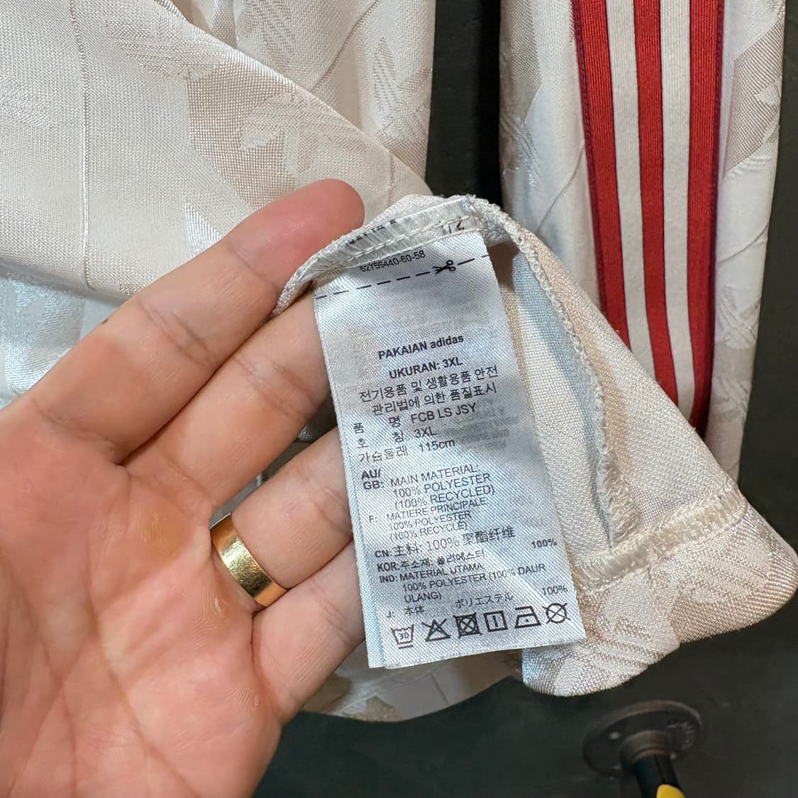 [3XL] ADIDAS 아디다스 바이에른 뮌헨 긴팔 축구 유니폼 상품이미지7
