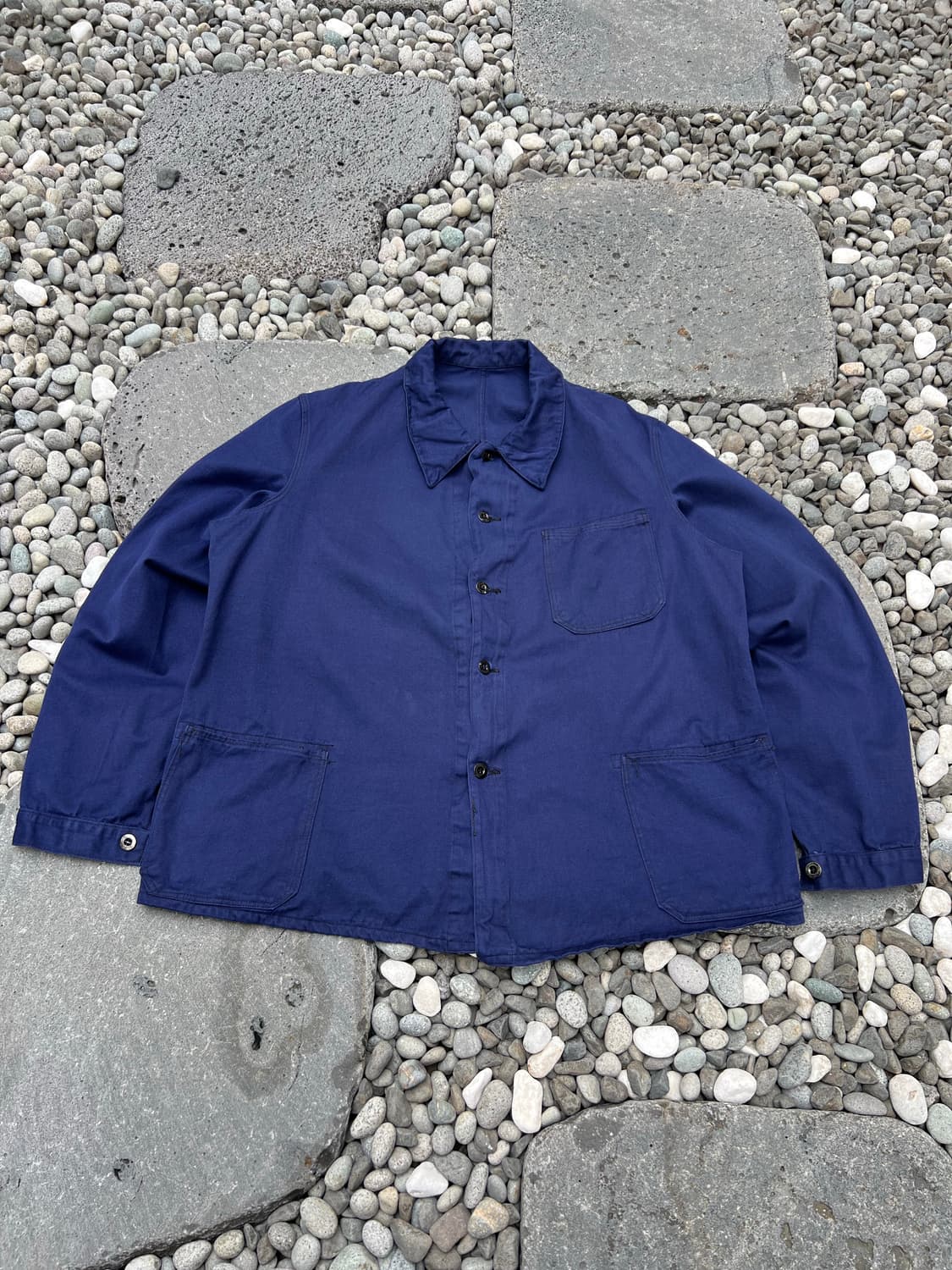 (DEADSTOCK) OLD VINTAGE NAVY 빈티지프렌치워크자켓 상품이미지1