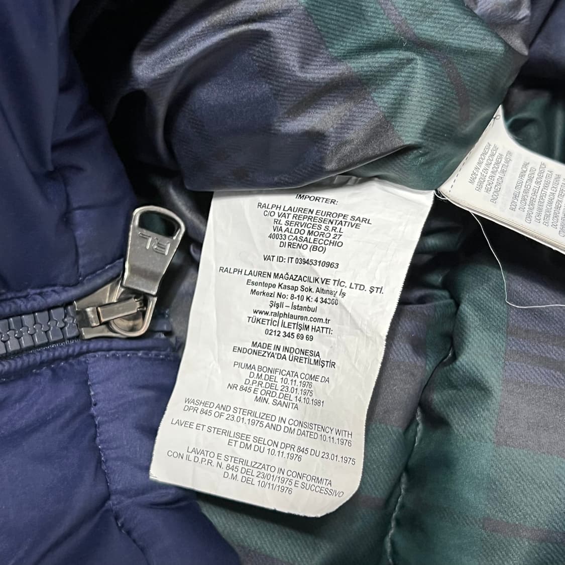 L 폴로랄프로렌 네이비 덕다운 패딩 상품이미지5