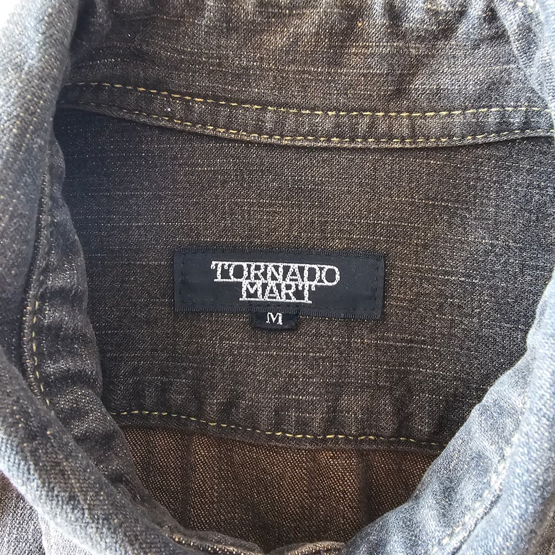 우먼 M ) 토네이도 마트 웨스턴 패턴 셔츠 자켓 셔켓 브라운 상품이미지6