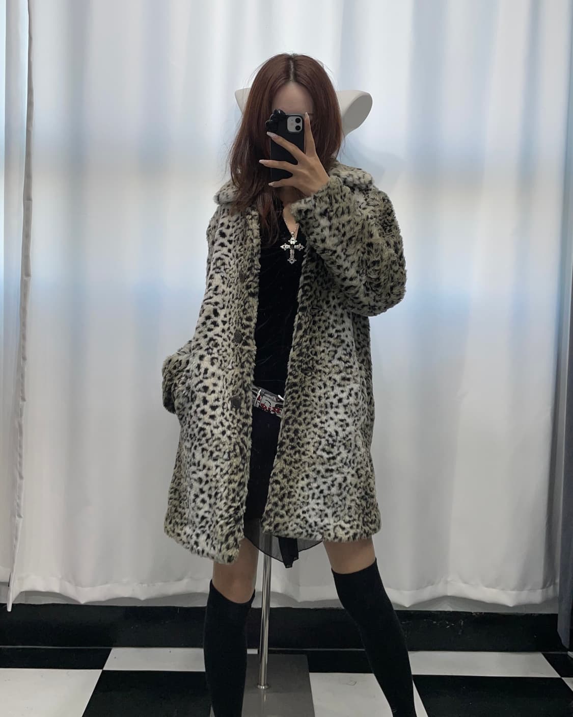 🎸레오파드 퍼 코트🎸 상품이미지1