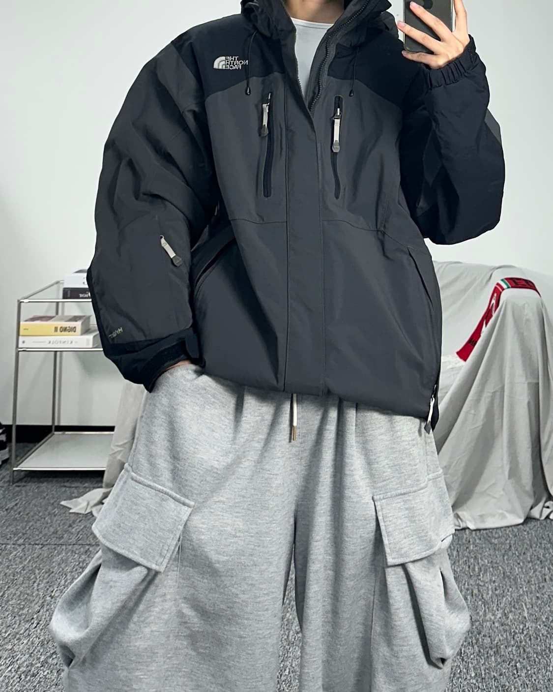 노스페이스 recco  고어텍스 하이벤트 바람막이 L 상품이미지3