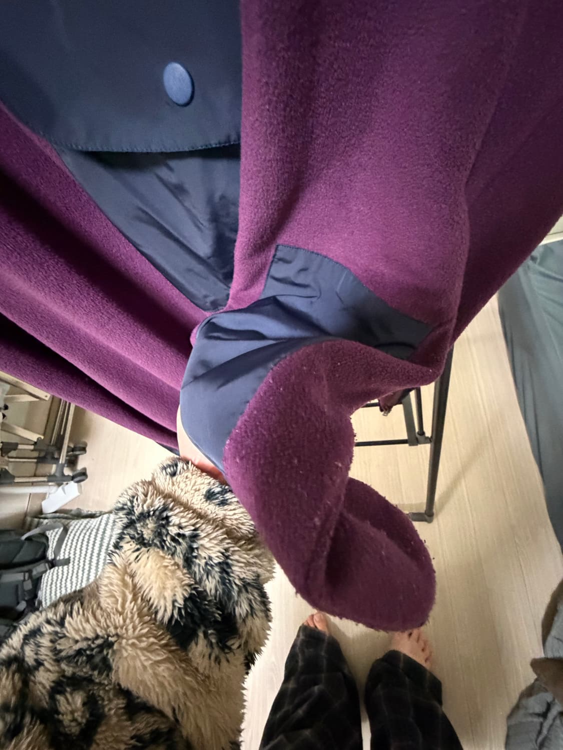 앵글런 플리스 토글 하프 상의 상품이미지4