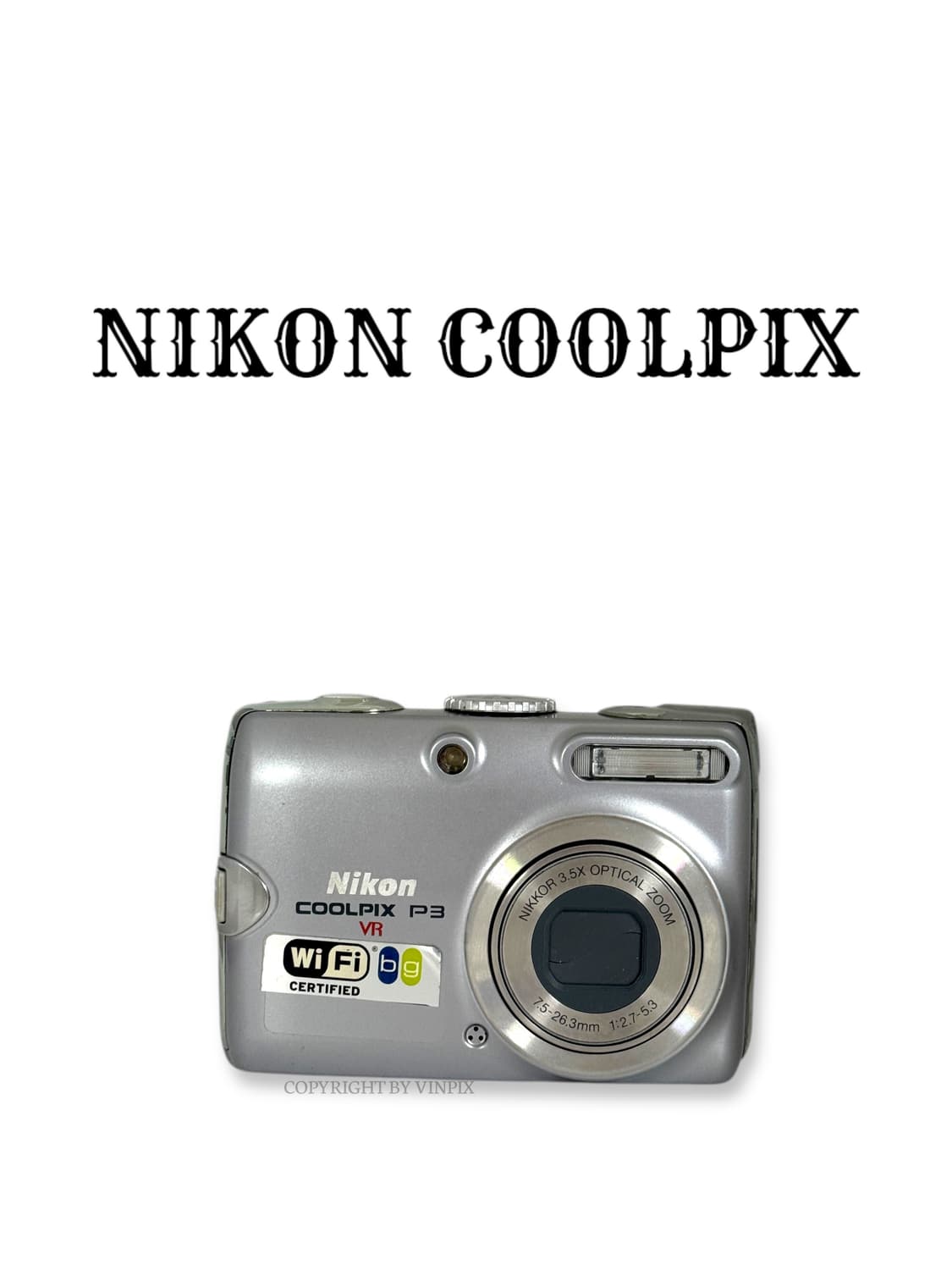 니콘 쿨픽스 P3(coolpix p3) 빈티지 디지털 카메라 디카 상품이미지1