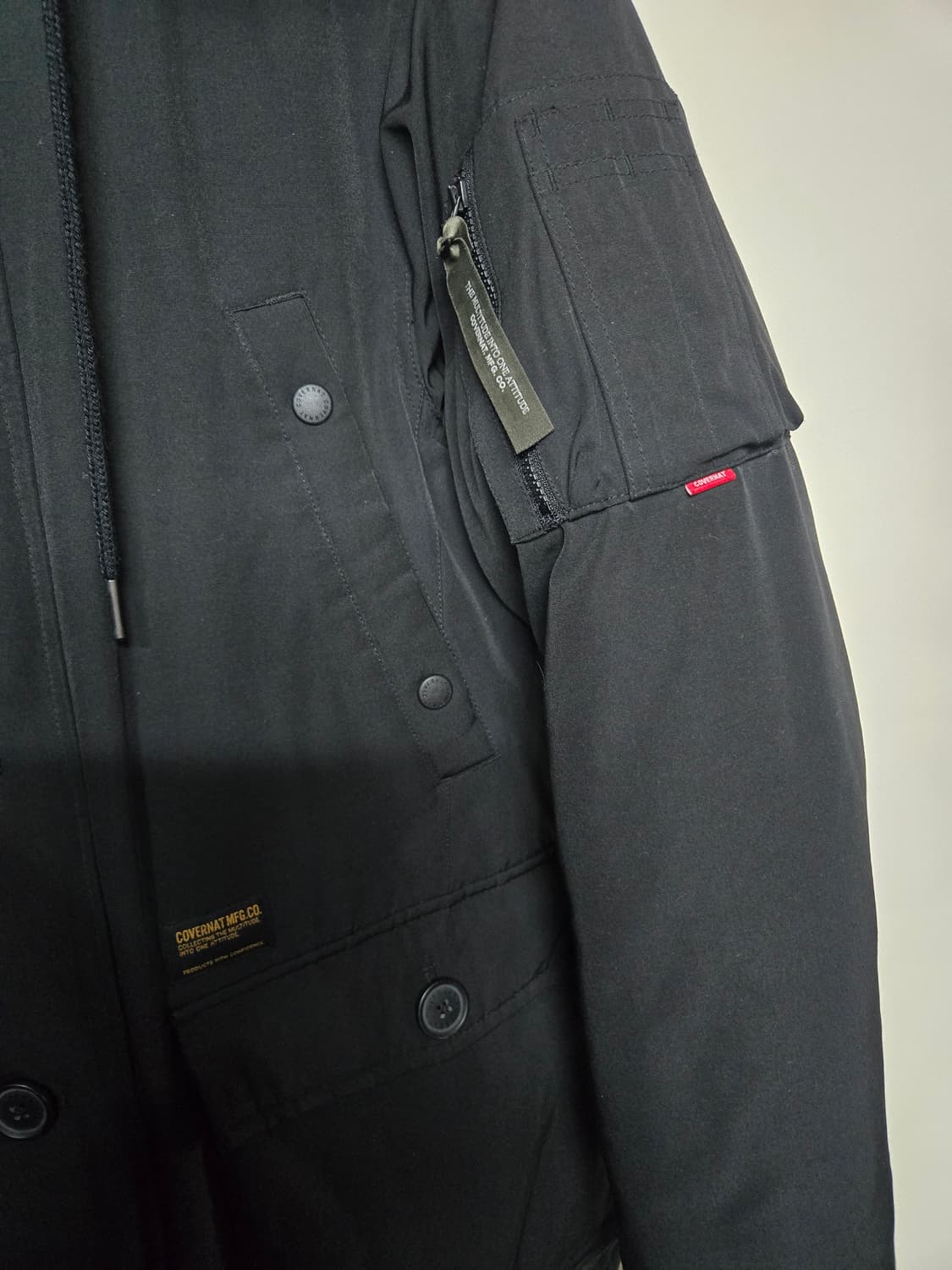 커버낫 구스 패딩 블랙 S 상품이미지4