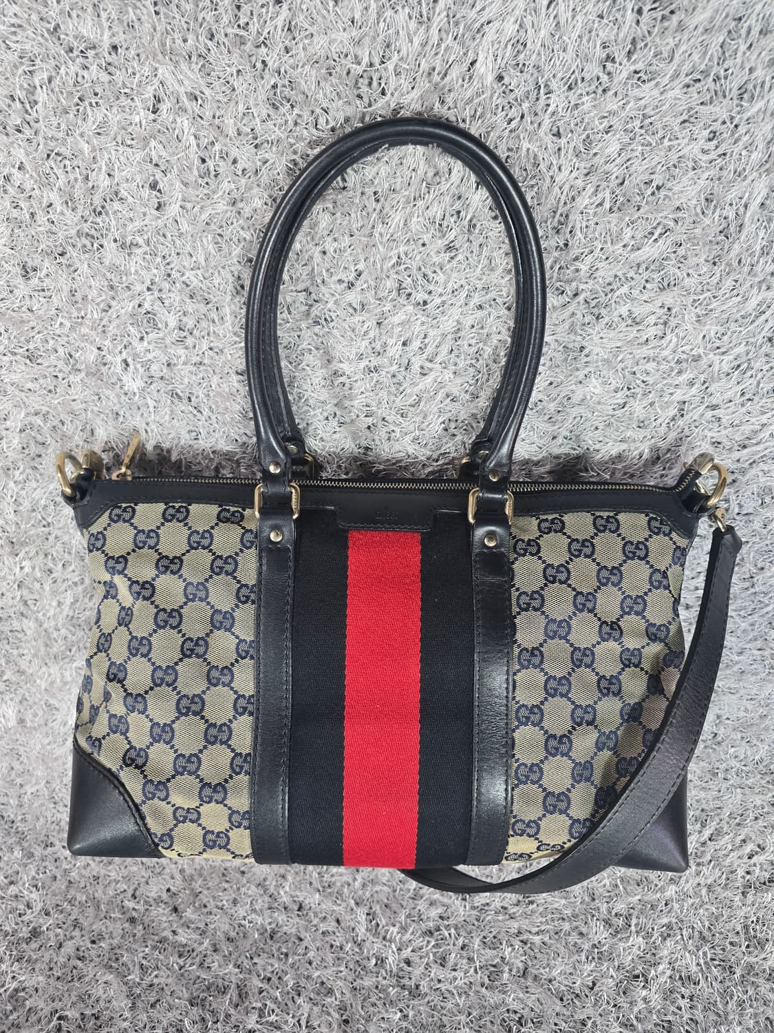 구찌 GG 캔버스 삼선 숄더백  상품이미지1