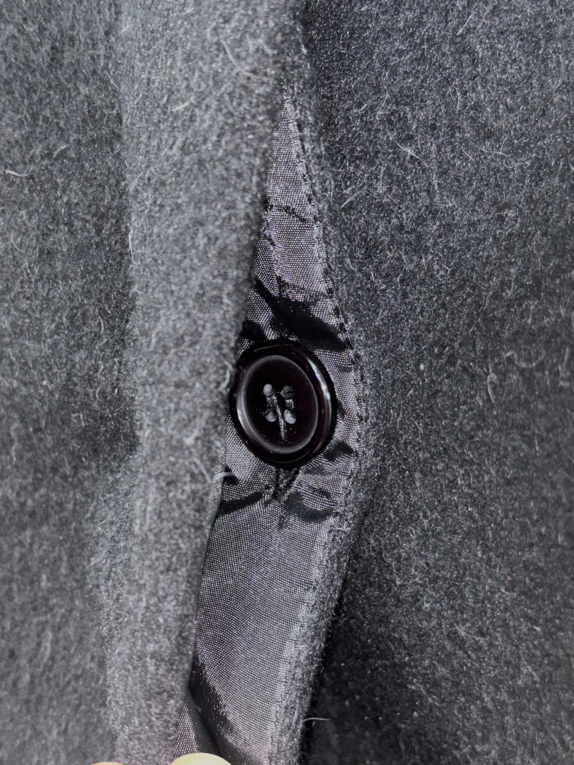 빈티지 블랙 울 앙고라 코트 상품이미지8