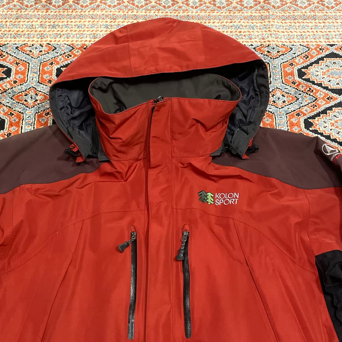 코오롱스포츠 고어텍스 오렌지 바람막이 점퍼 자켓 남성100 상품이미지2