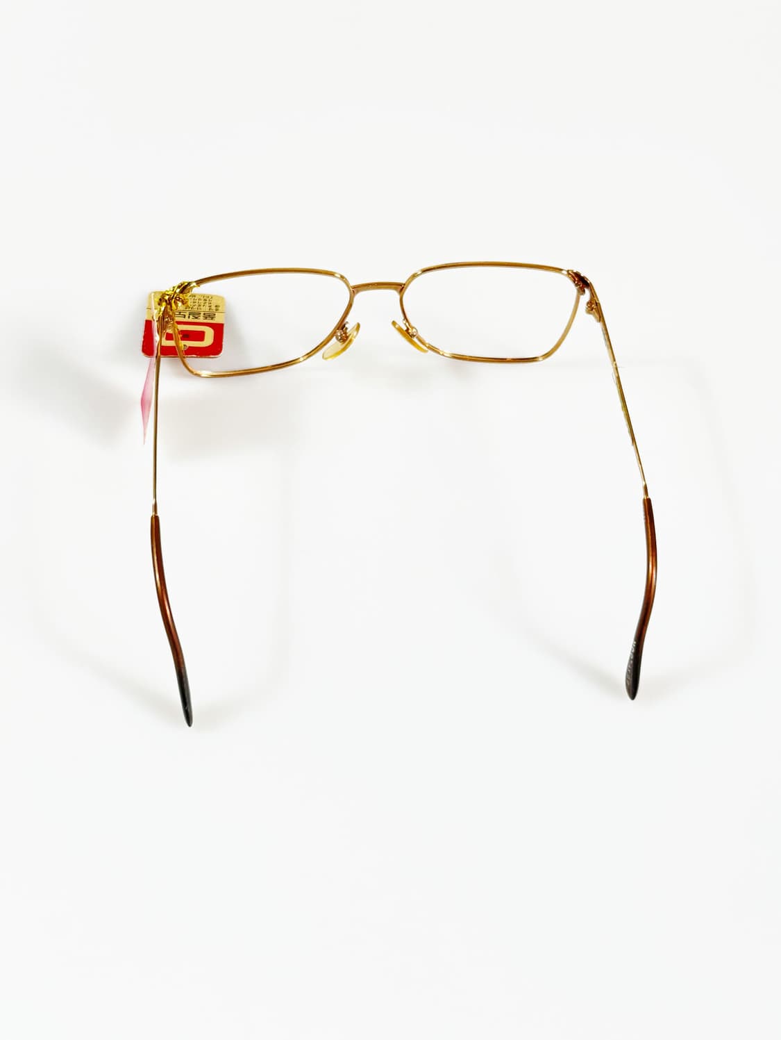 90s HOC 골드 메탈 스퀘어 옵티컬 프레임 빈티지 안경 상품이미지5