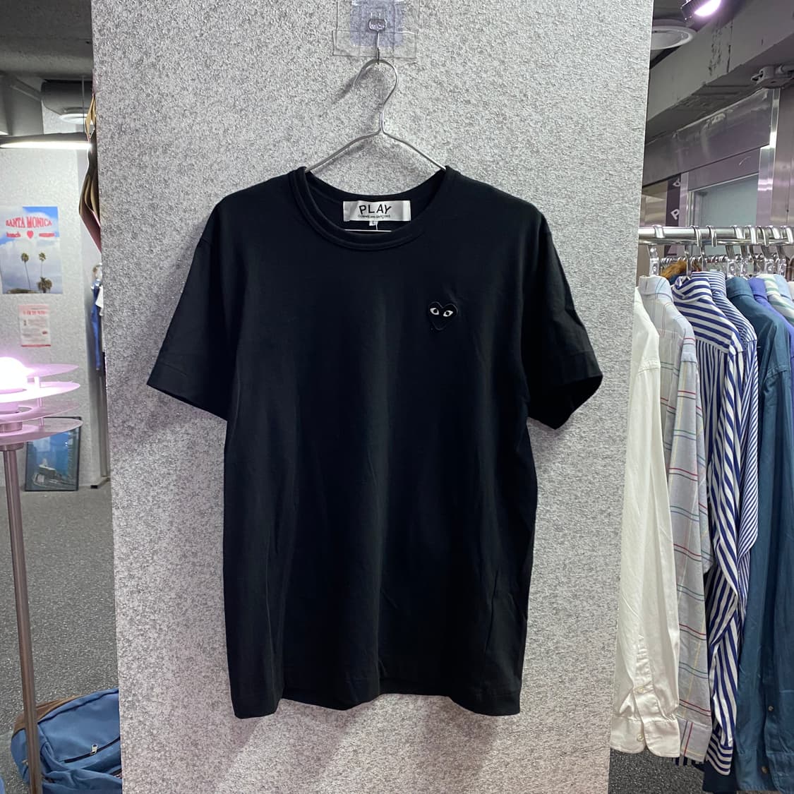 꼼데가르송 블랙하트 와펜 블랙 반팔 B4608 상품이미지2