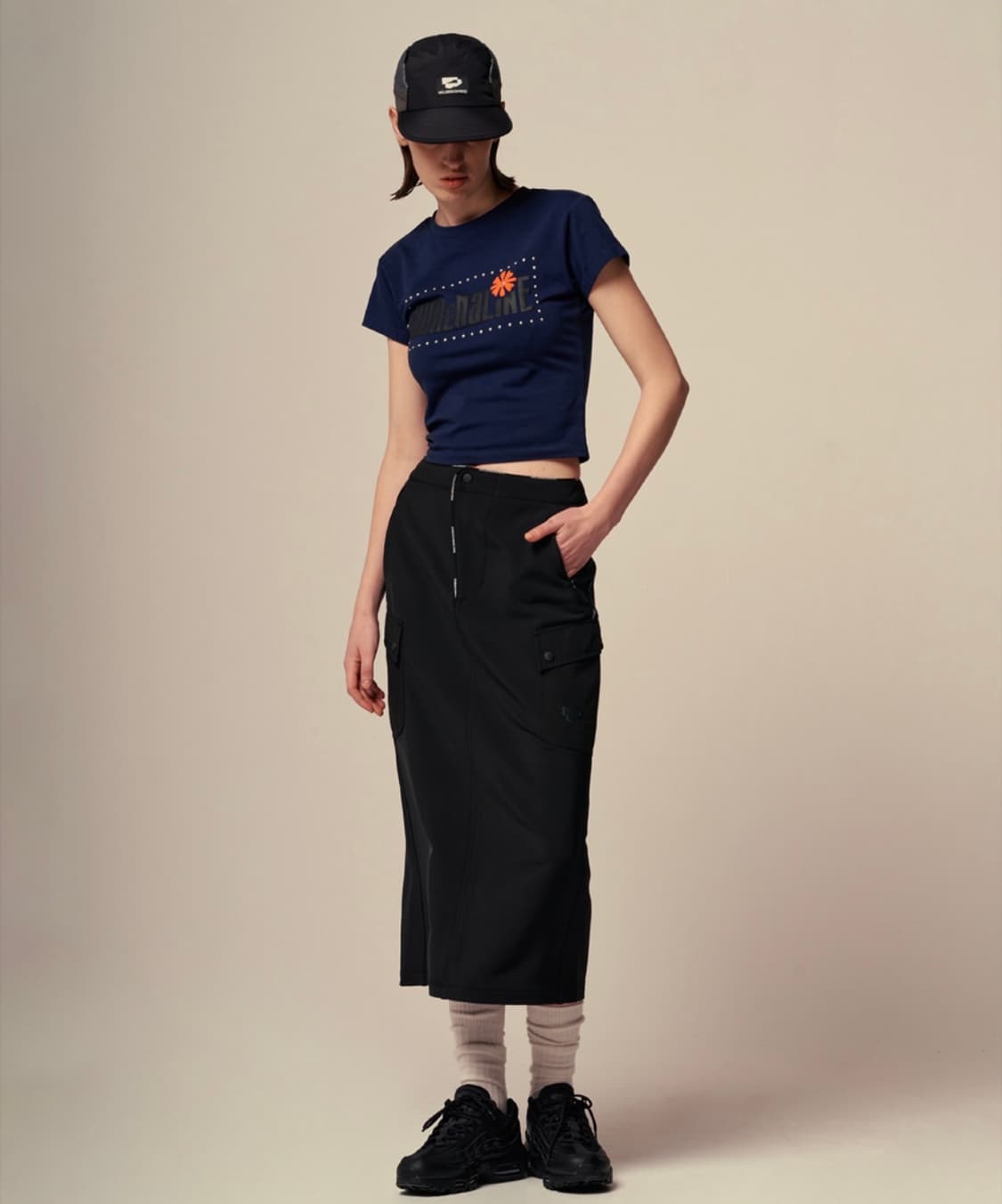 웰빙익스프레스 스포츠 스커트 블랙 상품이미지2