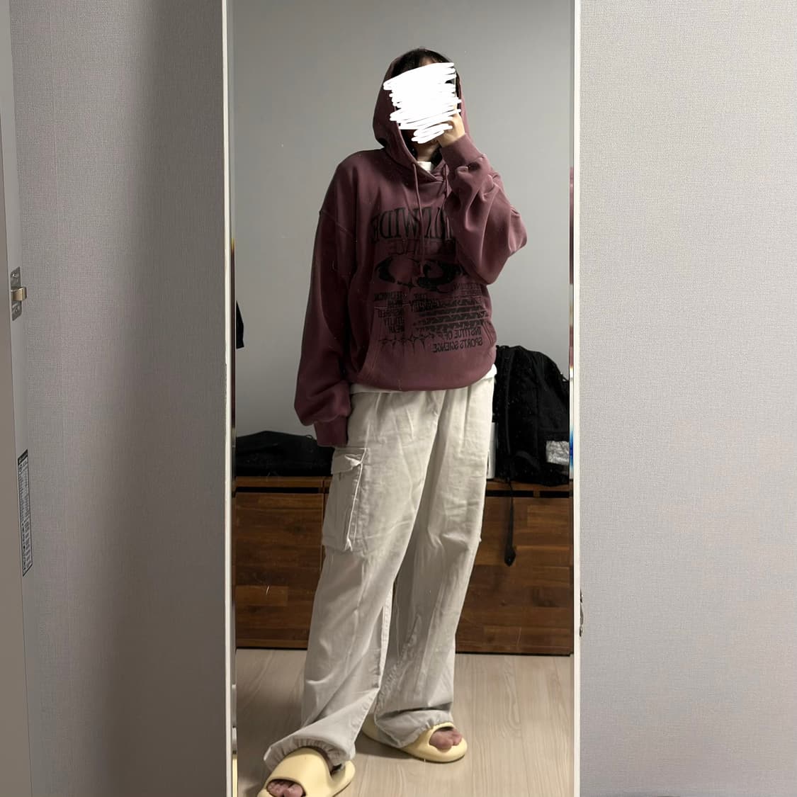코드그라피 워싱 후드티 인디핑크 상품이미지2
