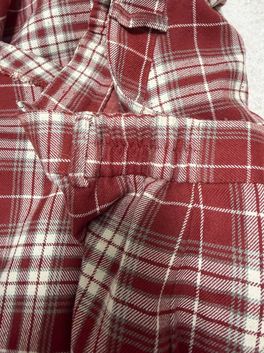 모리걸 하구미 체크 레드 A라인 롱스커트 상품이미지7