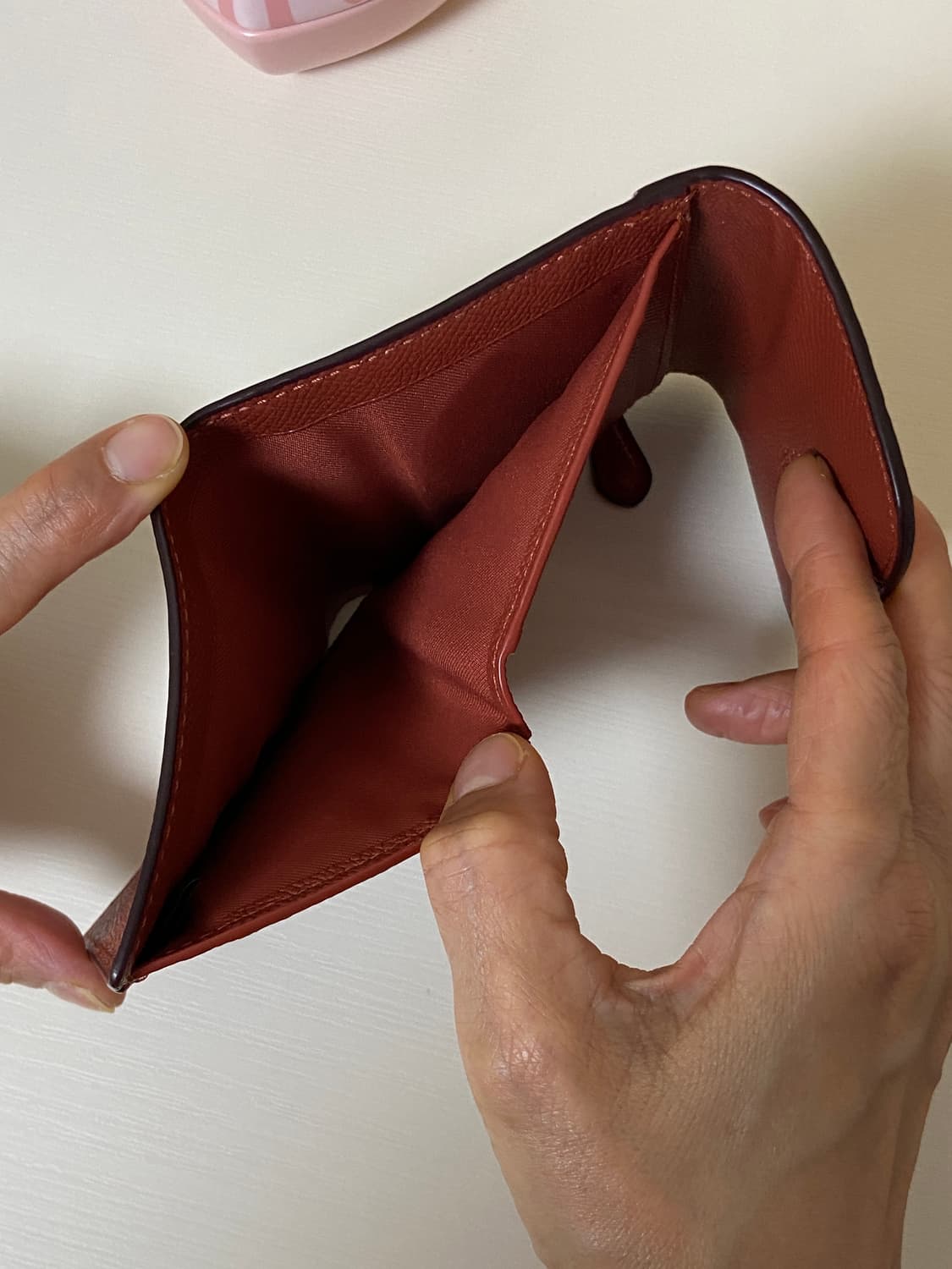 Coach 코치 3단 지갑 핑크 상품이미지5