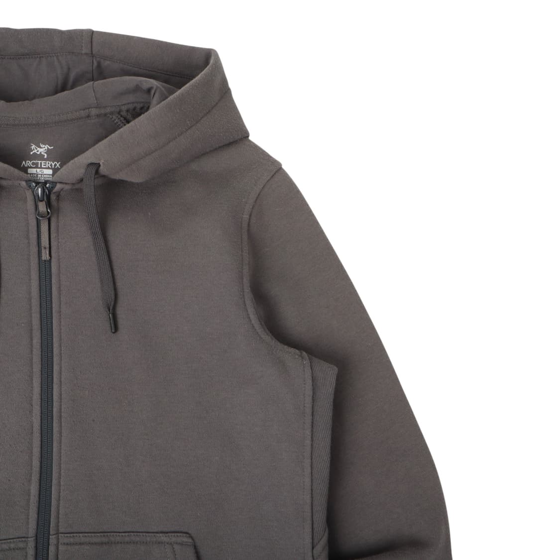 아크테릭스 그레이 암 로고 후드집업 상품이미지3