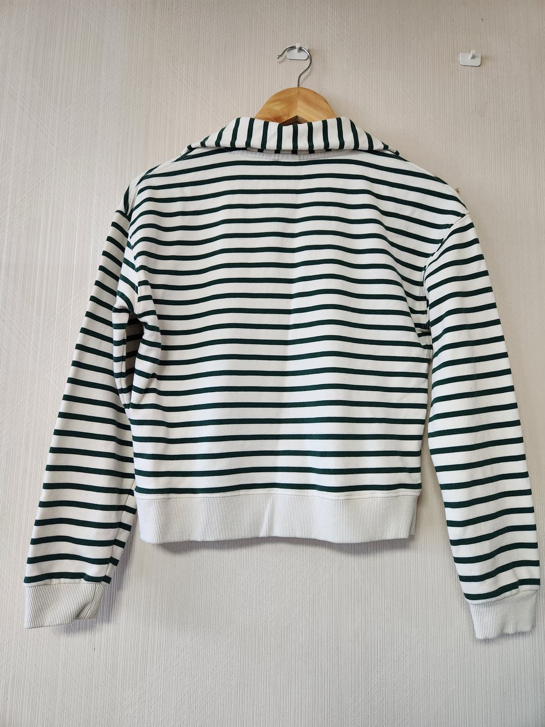 RONRON 론론 그린 스트라이프 카라 스웻셔츠 맨투맨 상품이미지8