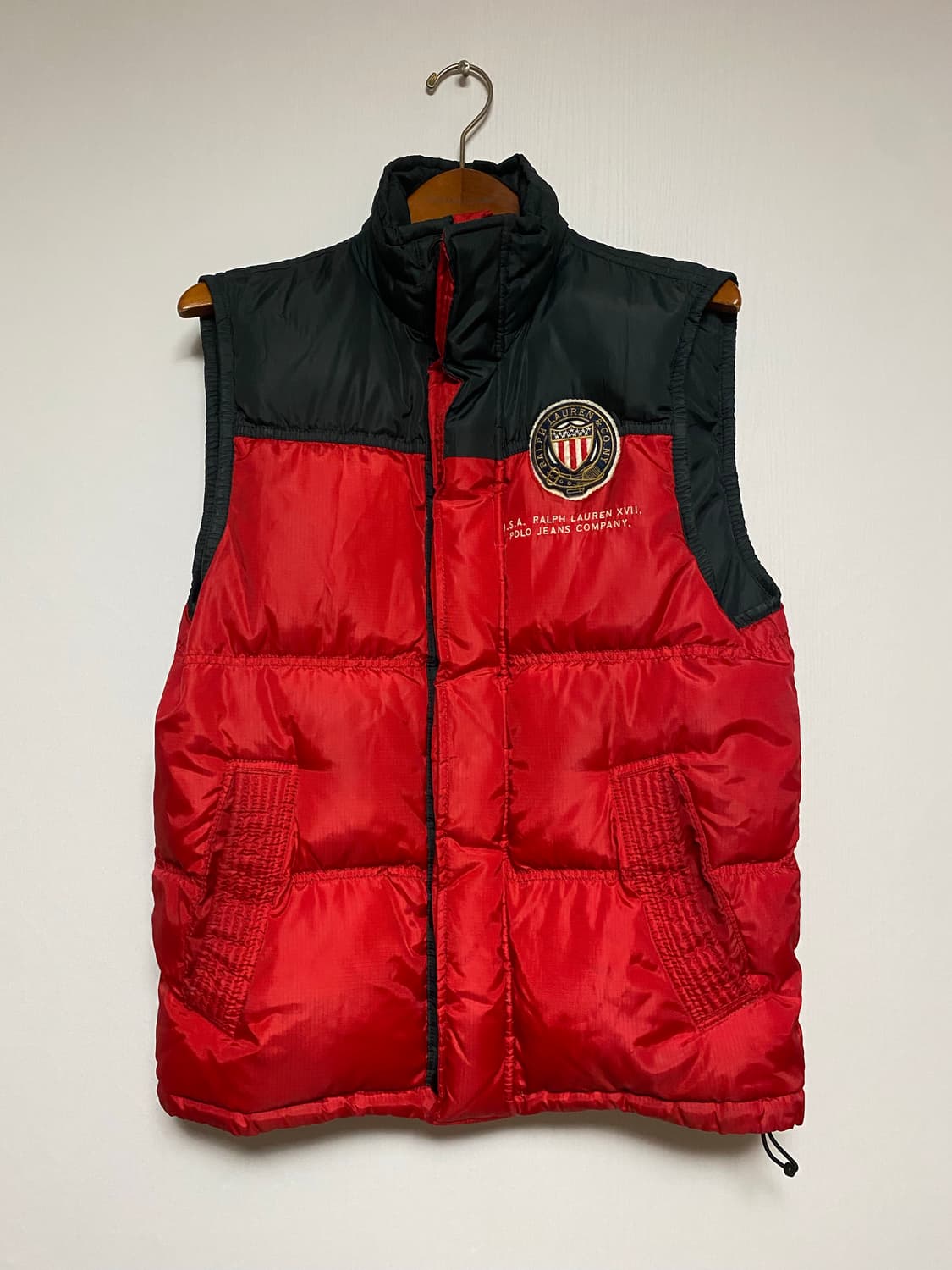 Polo Ralph lauren 패딩조끼 레드 s 상품이미지1