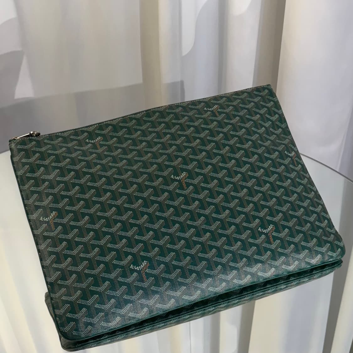 고야드 세나 클러치 GM 그린 스페셜 컬러 상품이미지1