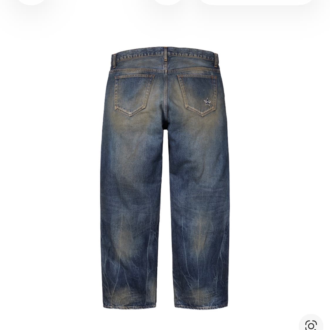 슈프림 디스트레스드 루즈 핏 셀비지 진 워시드 인디고 - 25SS 38 상품이미지2