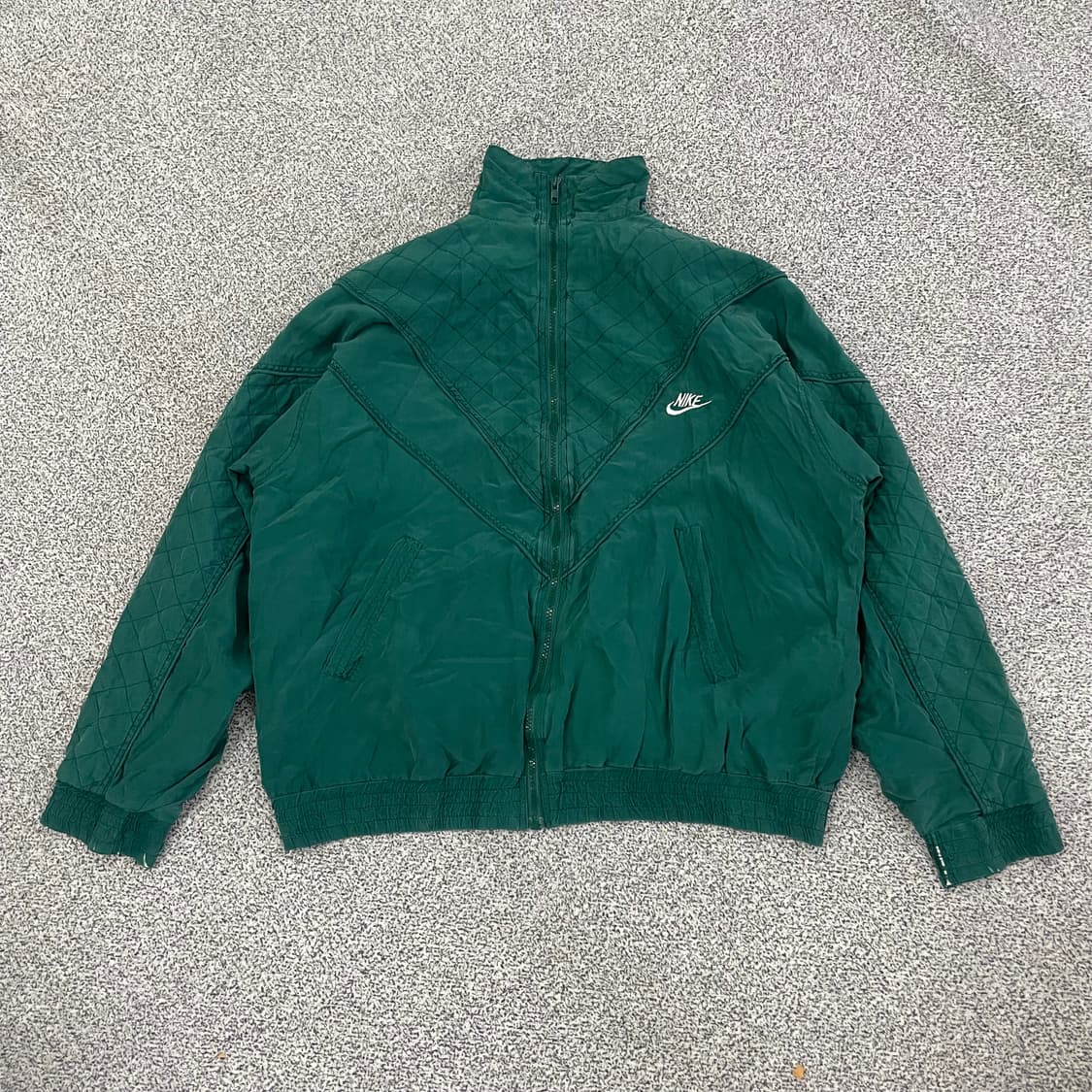 나이키 빈티지 녹색 퀄팅 재킷 0105HS1 상품이미지1