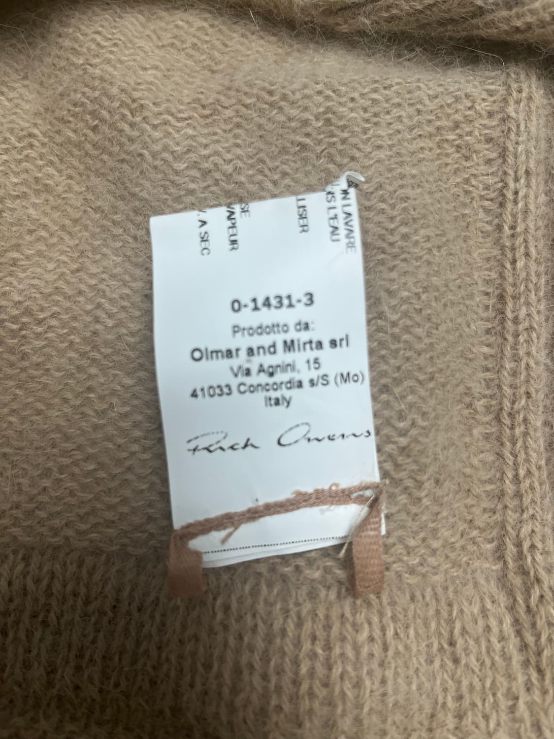 릭오웬스 rick owens 가디건 상품이미지5